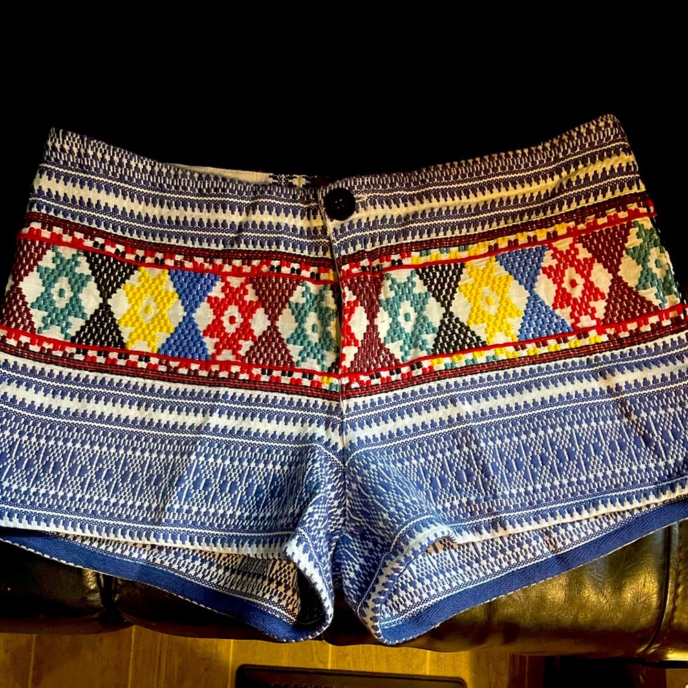 TigerLily NWT Size US 6 Embroidered shorts.